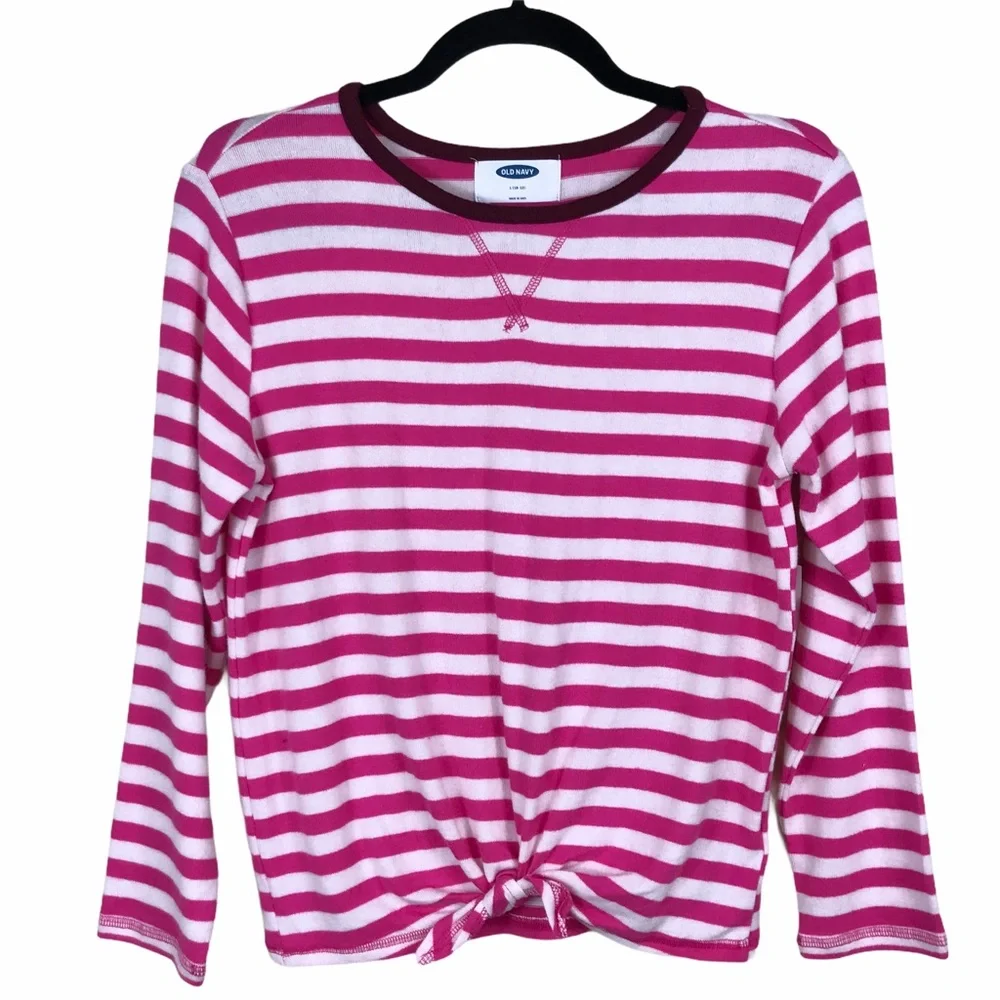 Old Navy‎ Pink Stripe Crew Sweater Top